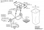 Bosch 0 600 800 380 AKW 450 Compost Cart Spare Parts